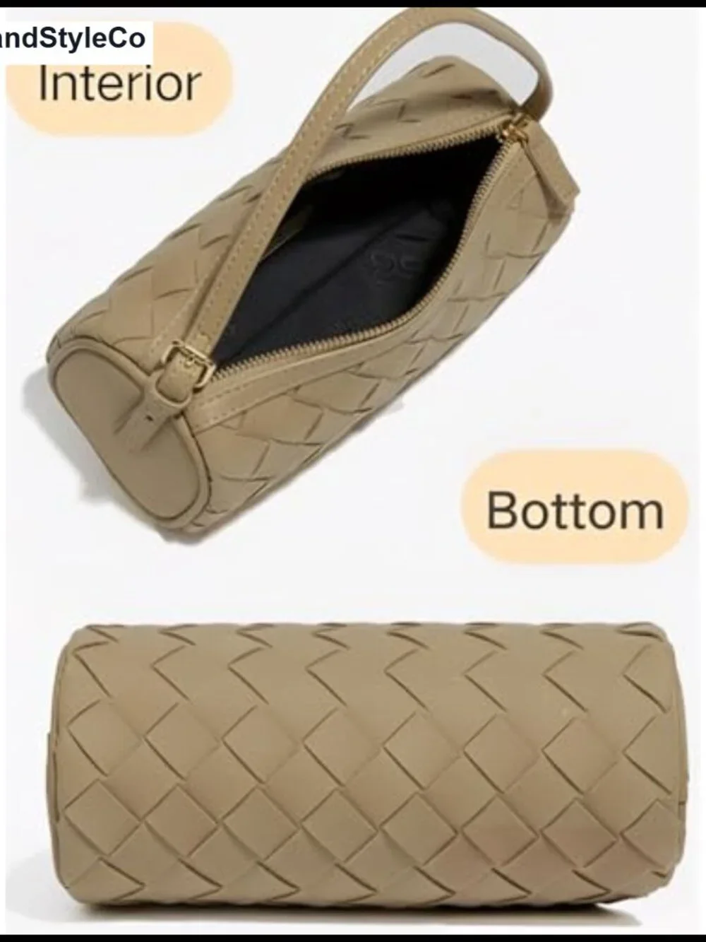 Woven Faux Suede Hobo Bag Adjustable Strap Crossbody Clutch